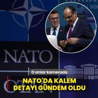 NATO'da kalem detay� g�ndem oldu: O anlar kamerada
