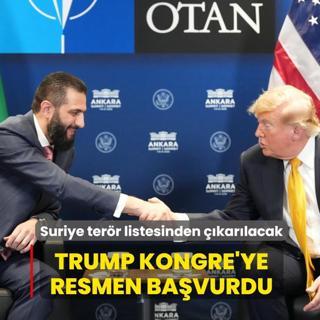 Suriye ter�r listesinden ��kar�lacak... Trump y�netimi Kongre'ye resmen ba�vurdu