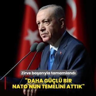 Zirve ba�ar�yla tamamland�... Ba�kan Erdo�an: Daha g��l� bir NATO'nun temellerini att�k