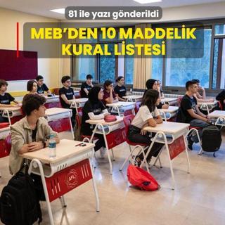 81 ile yaz� g�nderildi: MEB'den 10 maddelik kural listesi
