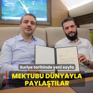 Suriye tarihinde yeni sayfa! Mektubu d�nyayla payla�t�lar