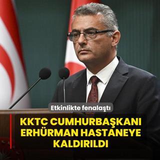 Etkinlikte fenala�t�: KKTC Cumhurba�kan� Erh�rman hastaneye kald�r�ld�