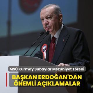 MS� Kurmay Subaylar Mezuniyet T�reni... Ba�kan Erdo�an'dan �nemli a��klamalar