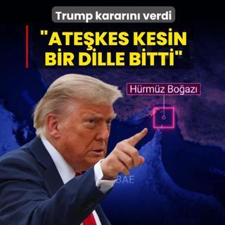 Trump'tan �ran a��klamas�: �Kesin bir dille ate�kes bitti�