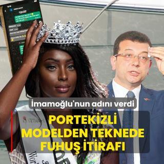 Portekizli modelden teknede fuhu� itiraf�! �mamo�lu'nun ad�n� verdi