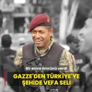 Bir emre �mr�n� verdi... Gazze'den T�rkiye'ye �mer Halisdemir'e vefa seli