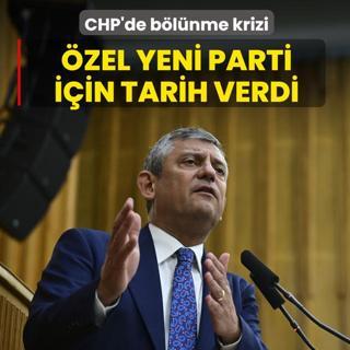 CHP'de b�l�nme krizi! �zg�r �zel yeni parti i�in tarih verdi