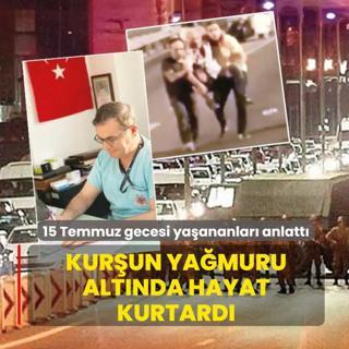 Kur�un ya�muru alt�nda hayat kurtard�