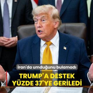 �ran'da umdu�unu bulamad�... Trump'a destek y�zde 37'ye geriledi