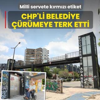 Milli servete k�rm�z� etiket! CHP'li belediye ��r�meye terk etti