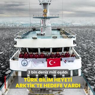 3 bin deniz mili a��ld�... T�rk Bilim Heyeti Arktik'te hedefe vard�