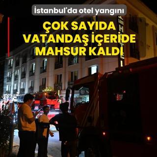 �stanbul'da otel yang�n�! �ok say�da vatanda� i�eride mahsur kald�