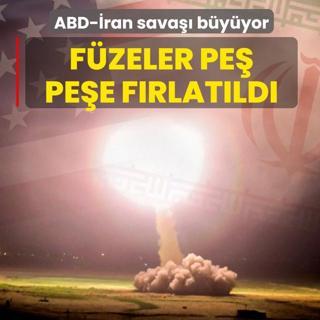 ABD-�ran sava�� b�y�yor! F�zeler pe� pe�e f�rlat�ld�