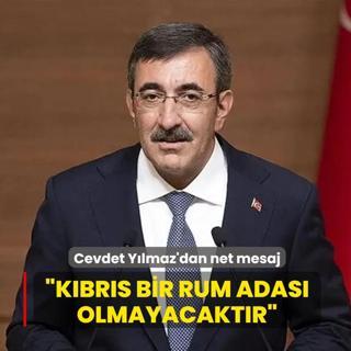 Cumhurba�kan� Yard�mc�s� Y�lmaz'dan net mesaj... �K�br�s bir Rum adas� olmayacakt�r�