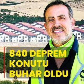 840 deprem konutu buhar oldu!