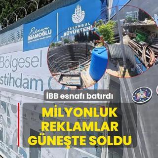 Milyonluk reklamlar g�ne�te soldu! �BB'nin kaderine b�rakt��� metro esnaf� bat�rd�
