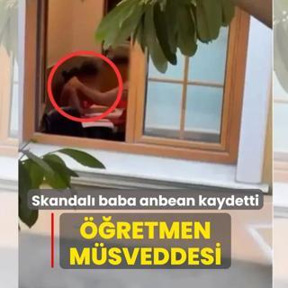 ��retmen m�sveddesi! Skandal� baba anbean kaydetti