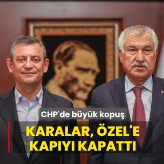 CHP'de b�y�k kopu�! Zeydan Karalar, �zg�r �zel'e kap�y� kapatt�