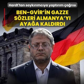 Ben-Gvir'in Gazze s�zleri Almanya'y� aya�a kald�rd�: Hardt'tan soyk�r�mc�ya yapt�r�m �a�r�s�