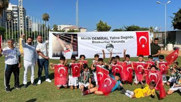 Merih Demiral'a, Mersinli minik futbolculardan destek