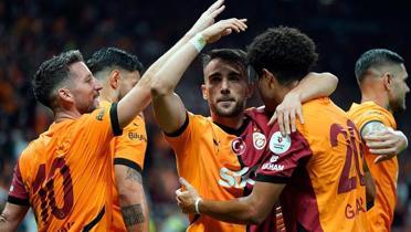 Sahnede Yunus Akgn! Lider Galatasaray milli araya 3 puanla girdi