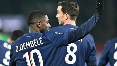 PSG, Dembele'nin golleriyle 3 puana uzand