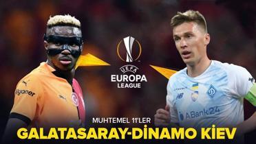 Galatasaray-Dinamo Kiev ma kadrosu belli oldu! te Galatasaray-Dinamo Kiev muhtemel 11'ler