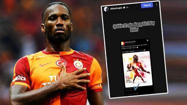 Galatasaray kutlamad! Didier Drogba cevap verdi