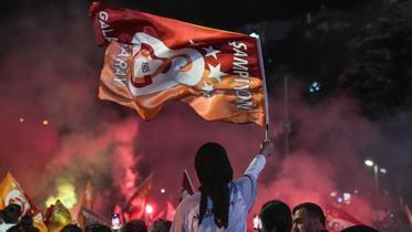 Aslan duble yapt! te kutlamalardan grntler...