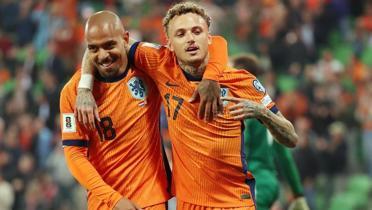 Hollanda'dan Dnya Kupas Elemeleri'nde 8 goll ov!