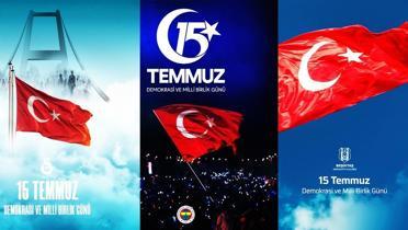 Spor kulplerinden 15 Temmuz mesaj!