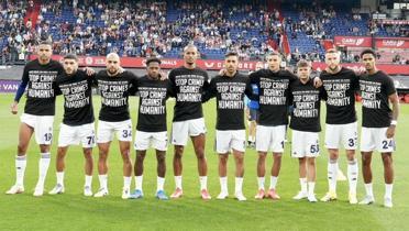 Fenerbaheli futbolculardan Feyenoord ma ncesi srail'e tepki