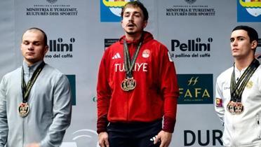 Avrupa ampiyonu! Yusuf Fehmi Gen'ten altn madalya