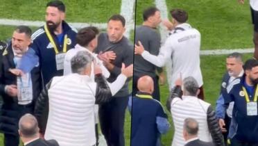 Ma sonu tansiyon ykseldi! Domenico Tedesco ve Beikta teknik heyeti tartt