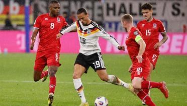 Leroy Sane asistle dnd! Almanya deplasmanda hata yapmad