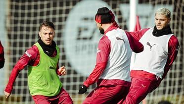 Lider Galatasaray rakibi Samsunspor'a hazrlanyor