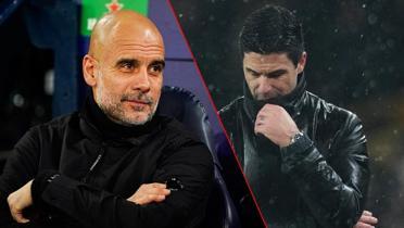 Premier Lig'de �ampiyonluk yar��� k�z��t�! Guardiola, Arteta'n�n ensesinde