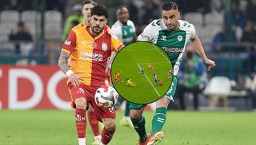 Galatasaray'�n gol� VAR'a tak�ld�! ��te o pozisyon...