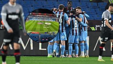 Trib�nler bo� kald�! Trabzon'da dikkat �eken g�r�nt�