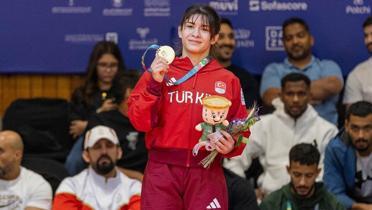 Milli judocu Tu��e Beder'den G�rcistan'da alt�n madalya!
