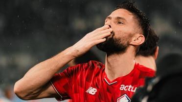 Eski Trabzonsporlu Meunier'nin y�ld�zla�t��� ma�ta Lille galip