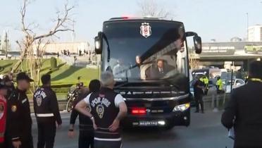 Be�ikta�, Fenerbah�e derbisi i�in stadyuma ula�t�