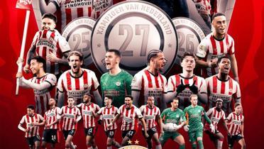 Hollanda'da �ampiyon PSV! �st �ste 3. kez...
