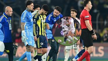 Kad�k�y'de �ok sakatl�k! Fenerbah�e'nin y�ld�z� devam edemedi