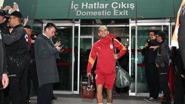 Galatasaray, kritik Gen�lerbirli�i ma�� �ncesi Ankara'ya geldi