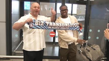 Trabzonspor'un yeni y�ld�z� �stanbul'da! Sidny Cabral imzaya geldi