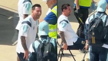 ABD'de Messi'ye �st aramas�! Kameraya yans�yan tepkisi viral oldu