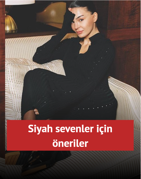 Ebru �ahin'in en �ok be�eni alan siyah kombinleri