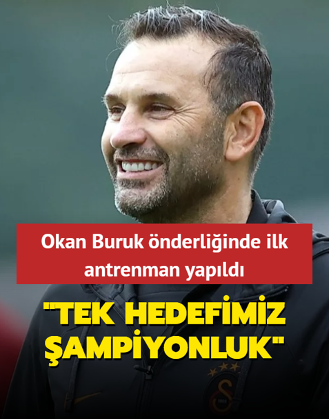 Galatasaray Okan Buruk önderliğinde yeni sezonun ilk antrenmanını yaptı