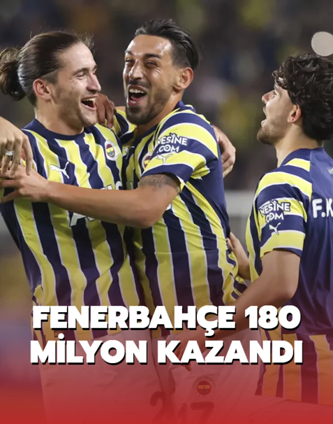 Fenerbah�e 180 milyon kazand�